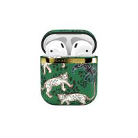 Richmond & Finch Freedom Series Apple Airpod Green Leopard/Gold - thumbnail