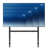 Neomounts FL50-575BL1 TV-wagen 165,1 cm (65) - 279,4 cm (110) In hoogte verstelbaar - thumbnail