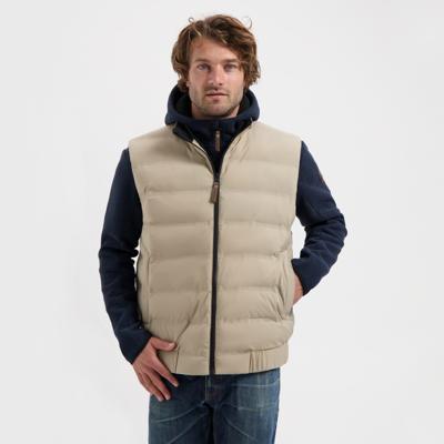 Travelin' Men - Bodywarmer - Taupe - Maat XXL Travelin' Men - Bodywarmer - Taupe - Maat XXL