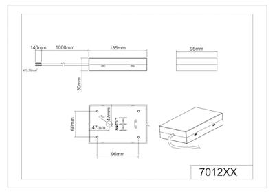 Trio 2-fase voedingDuoline voor railverlichting zwart - 701232