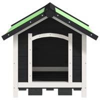 VidaXL Hondenhok 65x65x61,5 cm massief grenenhout grijs - thumbnail