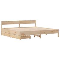 Bedframe zonder matras massief grenenhout 180x200 cm - thumbnail