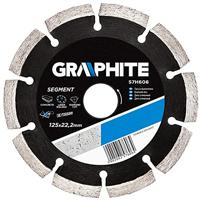Graphite diamantschijf 125x22x8,0x2,2mm segment gelaserd mpa en13236 - thumbnail