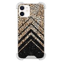 iPhone 12 mini shockproof hoesje - Chevron luipaard - thumbnail