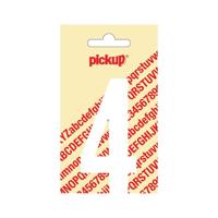 Deco cijfer 4 nobel wit 90 mm Pickup - Pickup - thumbnail