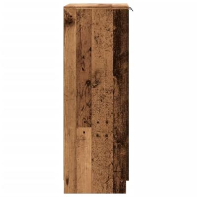Schoenenkast 59x35x100,5 cm bewerkt hout oud houtkleurig