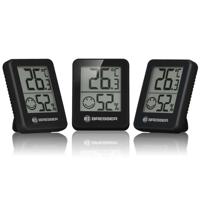 BRESSER ClimaTemp Hygro Indicator Set van 3 Thermo-/Hygrometers (zwart) - thumbnail