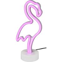 LED Tafellamp 1W USB - Ronde Mat Witte Kunststof Lamp - thumbnail