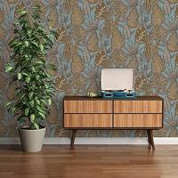 Livingwalls Famous Garden - Licht Blauw - Planten - 393464 - thumbnail