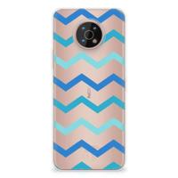Nokia G50 | TPU bumper | Zigzag Blauw - thumbnail