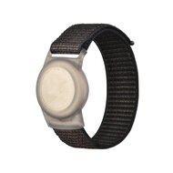 AirTag nylon loop bandje - S/M - Zwart - Geschikt voor kinderen - thumbnail