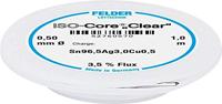 Felder ISO-Core Clear SAC305 Soldeertin Spoel Sn96,5Ag3Cu0,5 0.5 mm - thumbnail