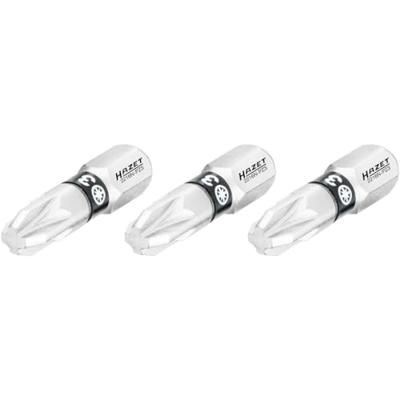 HAZET Bit 2216N-PZ3/3 · 1/4 inch (6,3 mm) zeskant massief · Pozidriv-profiel PZ · 3-delig · SW PZ3