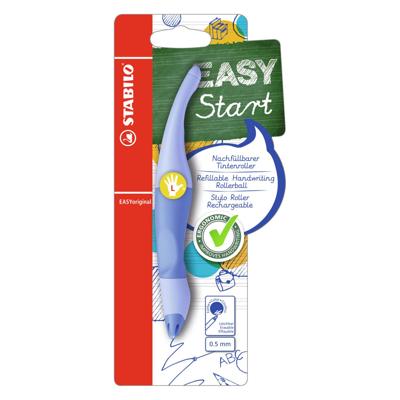 STABILO EASYoriginal, ergonomische rollerball, linkshandig, navulbaar, luchtig blauw, per stuk