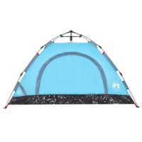 VidaXL Tent 2-persoons snelontgrendeling blauw - thumbnail