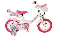 Volare unicorn kinderfiets - meisjes - 12 inch - wit - thumbnail