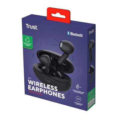 Trust Yavi Bluetooth ENC-koptelefoon Oordopjes Zwart - thumbnail