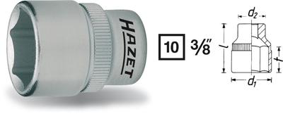Hazet 880 880-6 Dop (zeskant) Dopsleutelinzetstuk 6 mm 3/8 (10 mm)