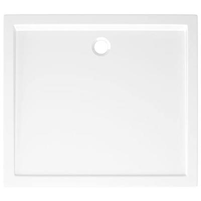 Douchebak rechthoekig 80x90 cm ABS wit