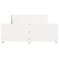 Bedframe zonder matras massief grenenhout wit 140x190 cm - thumbnail