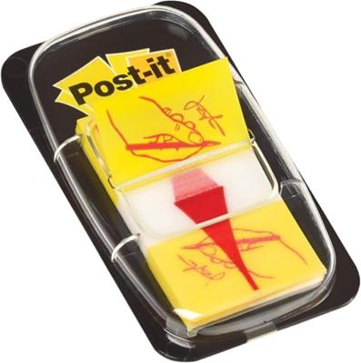 Post-it Index 'Sign Here', ft 25,4 x 43,2 mm, houder met 50 tabs Post-it Index 'Sign Here', ft 25,4 x 43,2 mm, houder met 50 tabs