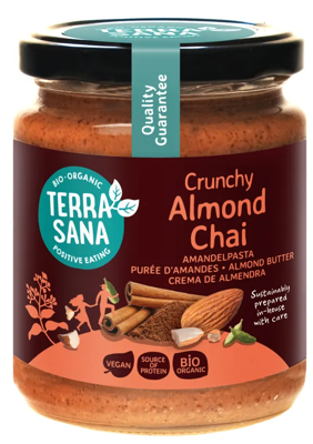 TerraSana Amandelpasta crunchy chai bio 250 Gram