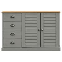 Dressoir met lades VIGO 113x40x75 cm massief grenenhout grijs - thumbnail