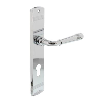 Intersteel Deurkruk Helena op langschild profielcilindergat 72mm - chroom