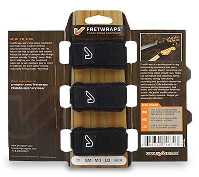 GruvGear Fretwraps 3-pack MD zwart