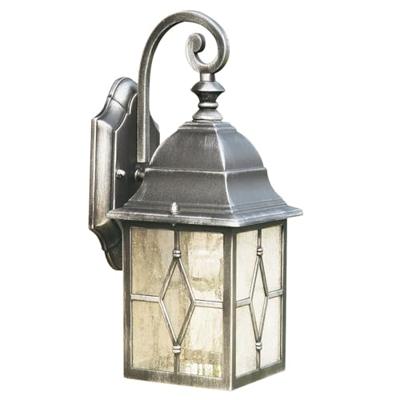Searchlight Klassieke muurlampGenoa Down zwart zilver - 1642