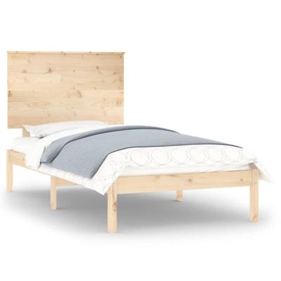 Bedframe massief hout 75x190 cm