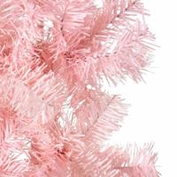VidaXL Kunstkerstboom half met standaard smal 240 cm roze - thumbnail