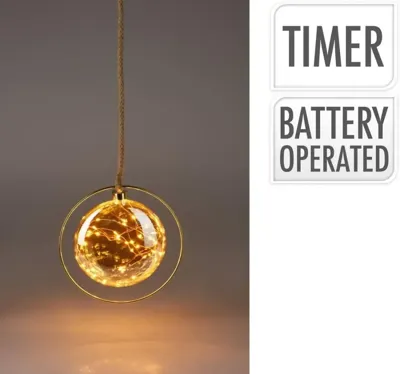 Rond hangornament met LED-verlichting Ø 26cm