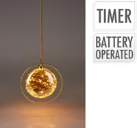 Rond hangornament met LED-verlichting Ø 26cm - thumbnail