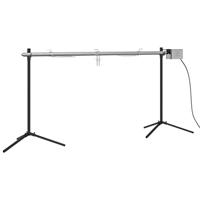 VidaXL Automatische barbecue met motor 150x46,5x82,5 cm roestvrijstaal - thumbnail