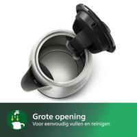 PHILIPS HD9350 / 90 Waterkoker 2200 W - 1.7 L - Roestvrij staal - thumbnail