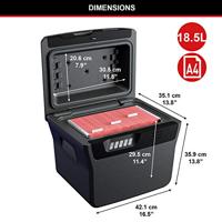 MASTER LOCK Veiligheidstasje / Kluis - Brandveilig en waterdicht - Elektronische combinatie - 18.5L - thumbnail