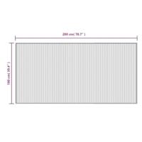 Vloerkleed rechthoekig 100x200 cm bamboe grijs - thumbnail