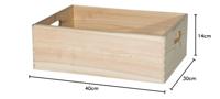 Siena Garden 8061 Universele kist (b x h x d) 40 x 14 x 30 cm Natuur 1 stuk(s) - thumbnail