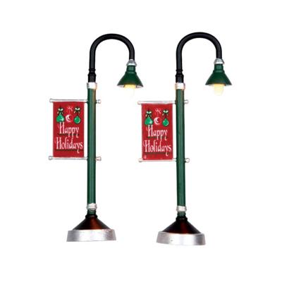 Kerstfiguur Municipal street lamp set of 2 b/o (4.5v) Lemax - Lemax Kerstfiguur Municipal street lamp set of 2 b/o (4.5v) Lemax - Lemax