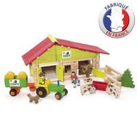 JEUJURA - Houten boerderij met tractor en dieren - 140 st - thumbnail