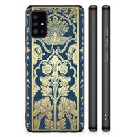 Samsung Galaxy A51 Skin Case Beige Flowers - thumbnail