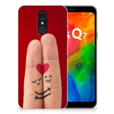 LG Q7 | Sillicone Back Cover | Liefde - Origineel Romantisch Cadeau