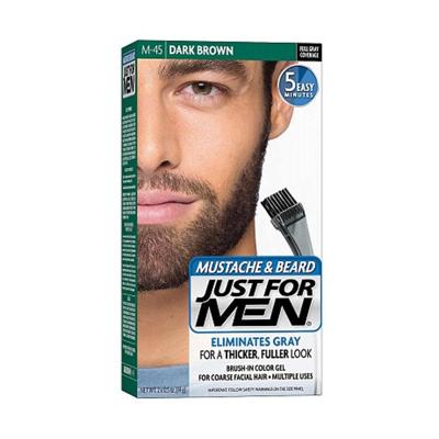 Just For Men Snor en baard donker bruin m45 (24 gr)
