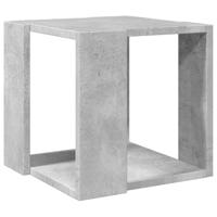 Salontafel 32x32x30 cm bewerkt hout betongrijs - thumbnail