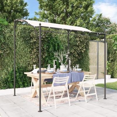 VidaXL Luifel 2x2,3 m 180 g/m² stof en staal crèmekleurig VidaXL Luifel 2x2,3 m 180 g/m² stof en staal crèmekleurig