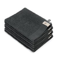 Walra washand soft cotton antraciet set van 2 - thumbnail