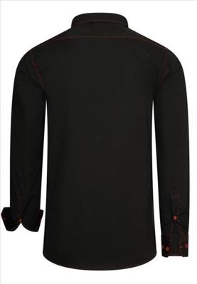 Italian Style - Heren Overhemd - Zwart - Casual - Style-Italy