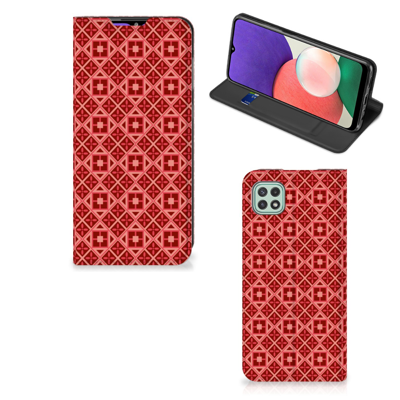 Samsung Galaxy A22 5G | Hoesje met Magneet | Batik Rood