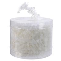 Lametta guirlande pvc d4l700c wit kerst Decoris - Decoris - thumbnail